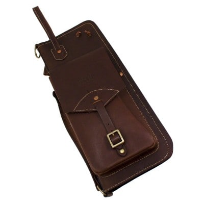 TACKLE INSTRUMENTS LEATHER STICK CASE - BROWN