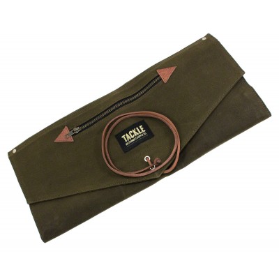 TACKLE INSTRUMENTS Roll Up Sac Baguette Waxed Canvas - Vert