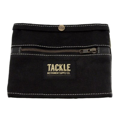 TACKLE INSTRUMENTS WAXED CANVAS GIG POUCH - BLACK