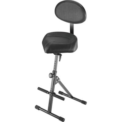 K&M TABOURET ERGONOMIQUE AVEC DOSSIER SIMILI CUIR