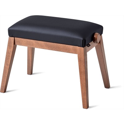 PIANO BENCH WALNUT - BLACK SEAT K&M 13940