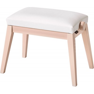 PIANO BENCH ASH - WHITE SEAT K&M 13946