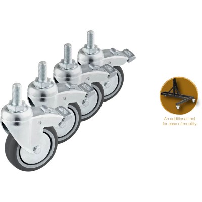 TMGS-W - Set 4 Roues Pour Support Gong Sonic Energy