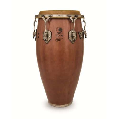 TOCA TRADITIONAL DARK WALNUT / NICKEL WOOD TUMBA 12" 1/2