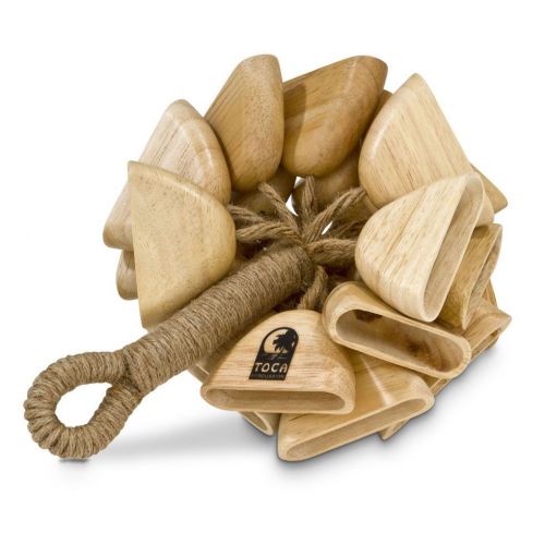 CRECELLE EN BOIS AVEC POIGNEE - SET DE 2 - T-WRH