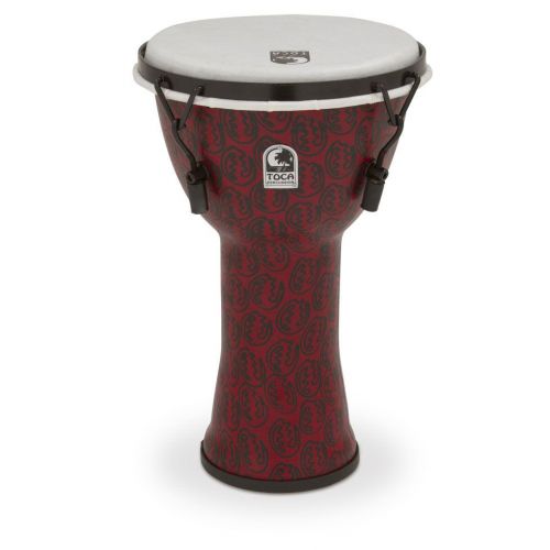 DJEMBE FREESTYLE II MECHANICAL TUNED RED MASK SYNTHETIC HEAD 12'' TF2DM-12RM