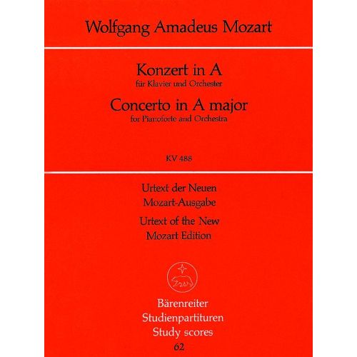  Mozart W.a. - Klavierkonzert A-dur Kv 488 - Conducteur Poche