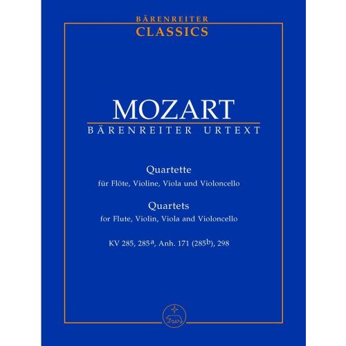  Mozart W.a. - Quartette Fur Flote, Violine, Viola Und Violoncello - Conducteur Poche