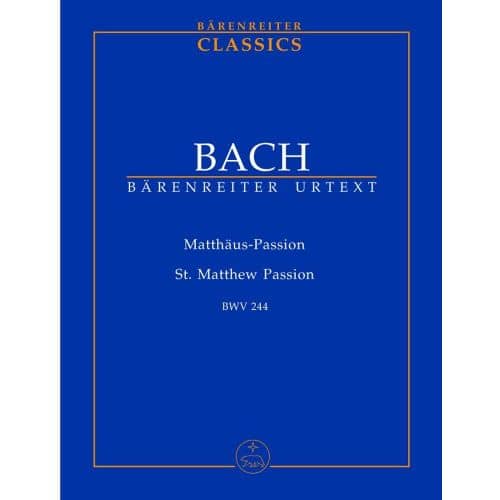  Bach J.s. - Matthaus-passion Bwv 244 - Conducteur Poche