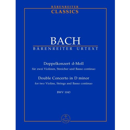  Bach J.s. - Konzert Für Zwei Violinen D-moll Bwv 1043 - Conducteur Poche