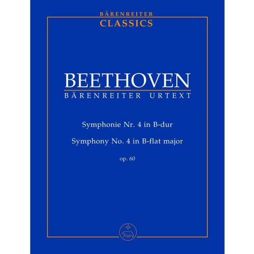 BEETHOVEN L.VON - SYMPHONY N°4 IN B-FLAT MAJOR OP.60 - STUDY SCORE