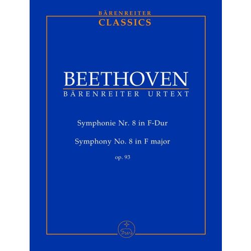BEETHOVEN L.V. - SYMPHONY NO. 8 IN F MAJOR F MAJOR OP. 93 - STUDY SCORE