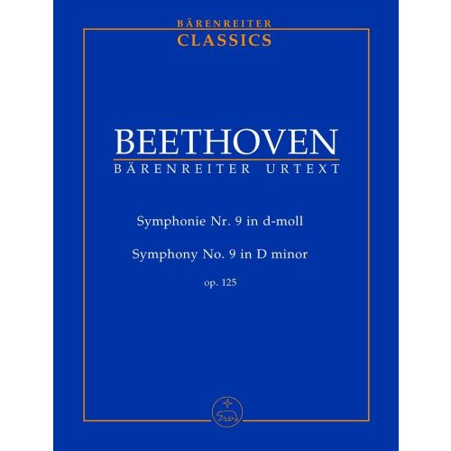 BARENREITER Beethoven L.V - Symphonie NR. 9 In D-moll Op. 125 - Conducteur Poche