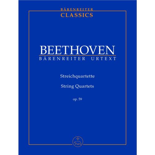 BARENREITER BEETHOVEN L.VAN - STRING QUARTETS OP.59 - STUDY SCORE