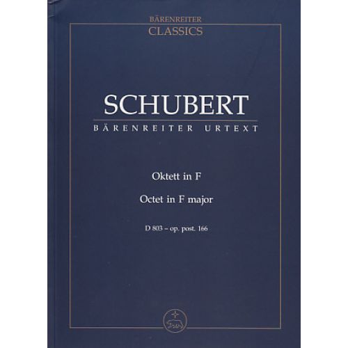 SCHUBERT F. - OKTETT IN F-DUR D 803 - CONDUCTEUR DE POCHE