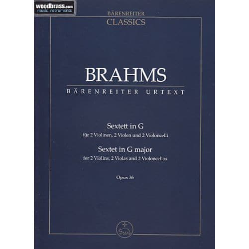 BRAHMS - SEXTETT IN G OP.36 - SCORE