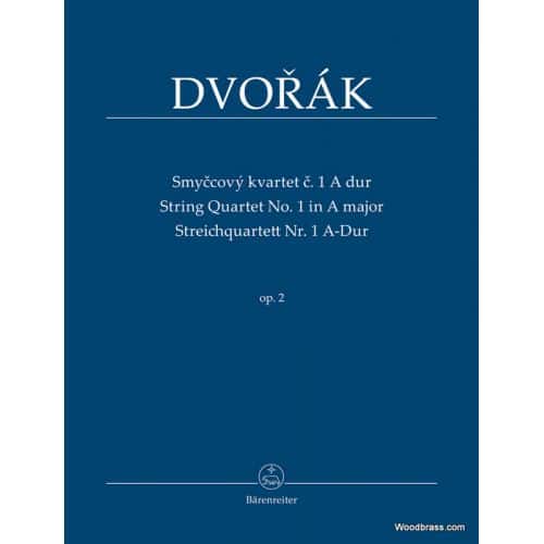 DVORAK A. - STREICHQUARTETT Nr.1 A-DUR OP.2 - SCORE