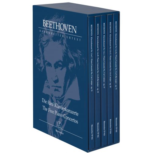 BEETHOVEN L.V. - THE FIVE PIANO CONCERTOS - SCORE