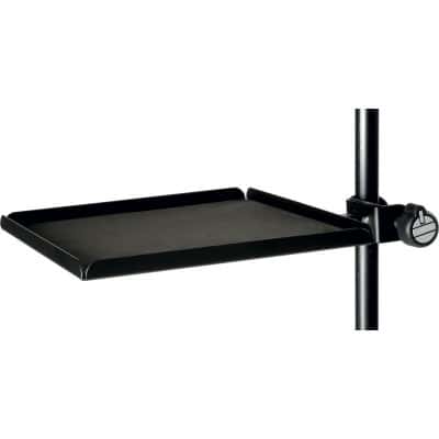  MS329 TRAY WITH CLAMP FOR MICROPHONE STAND & LECTERN BLACK