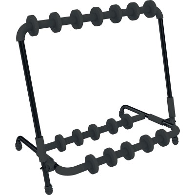 GS350BB 6-GUITAR STAND WITH ADJUSTABLE DIVIDERS BLACK