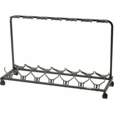  GS471 7-GUITAR STAND WITH WHEELS BLACK