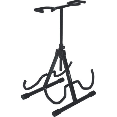  QL694 UNIVERSAL DOUBLE GUITAR STAND BLACK