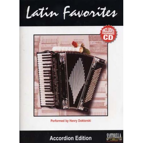 SANTORELLA PUBLICATIONS LATIN FAVORITES ACCORDION + CD