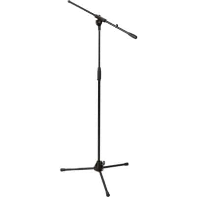 Njs - Pied de microphone en acier à hauteur réglable pour Chant