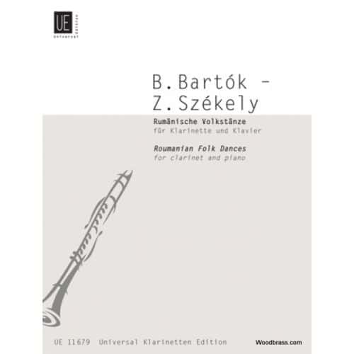 UNIVERSAL EDITION BARTOK B. - RUMANISCHE VOLKSTANZE - CLARINETTE ET PIANO