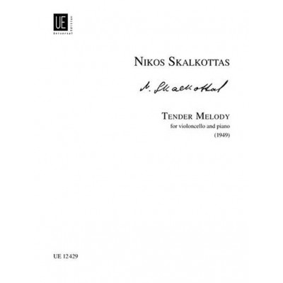 SKALKOTTAS NIKOS - TENDER MELODY A/K 65 - CELLO AND PIANO