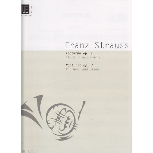 UNIVERSAL EDITION STRAUSS FRANZ - NOCTURNO OP.7 - COR, PIANO 