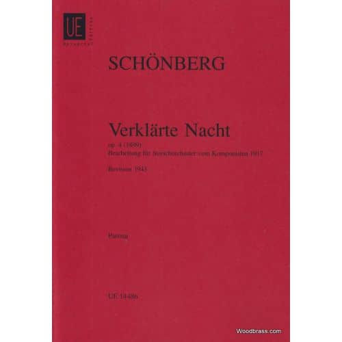 SCHÖNBERG A. - VERKLÄRTE NACHT OP. 4 FUR STREICHORCHESTER - CONDUCTEUR 