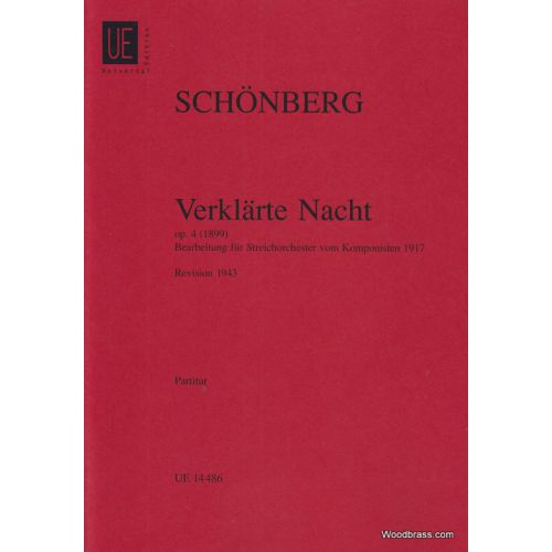 UNIVERSAL EDITION Schänberg A. - Verklärte Nacht Op. 4 Fur Streichorchester - Conducteur