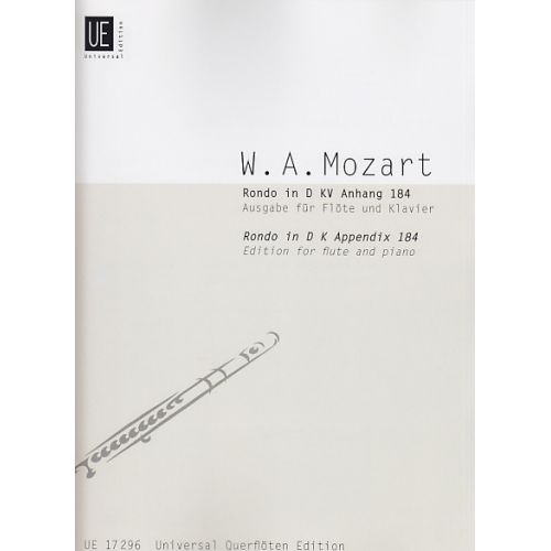 MOZART W.A. - RONDO KV ANH. 184 - FLUTE ET ORCHESTRE