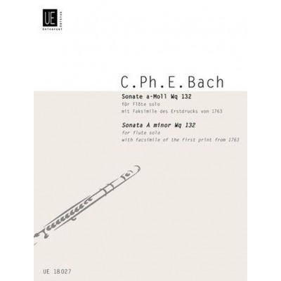 BACH C.P.E. - SONATA A-MOLL Wq 132 - FLUTE & PIANO