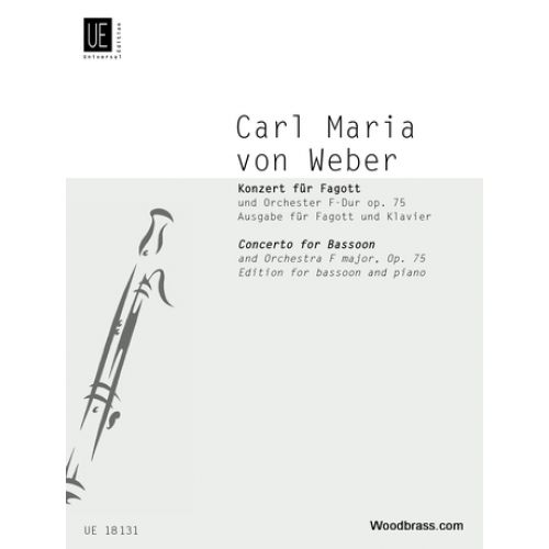 UNIVERSAL EDITION WEBER C.M. (VON) - CONCERTO IN F MAJOR - BASSON ET PIANO