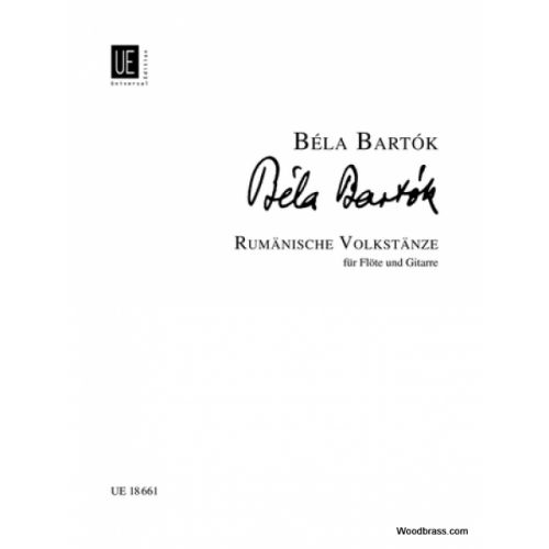 UNIVERSAL EDITION Bartok Bela - Danses Roumaines Pour Flûte et Guitare