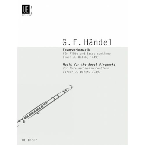 UNIVERSAL EDITION HAENDEL G.F. - FIREWORKS MUSIC - FLUTE AND BASSO CONTINUO