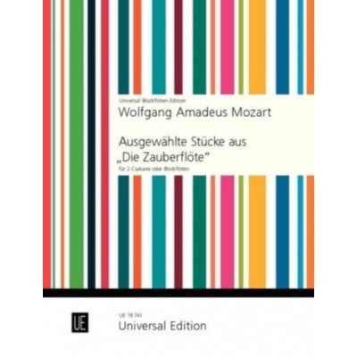  Mozart W.a. - Selected Pieces From The Magic Flute - 2 Recorders Or Csakans