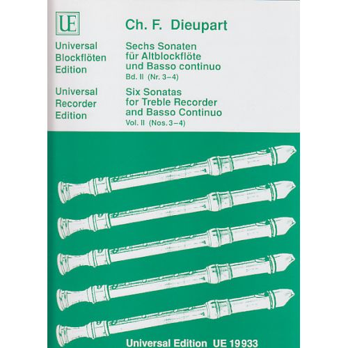 DIEUPART C. - 6 SONATEN (Nr 3-4) - FLUTE A BEC ALTO ET BC