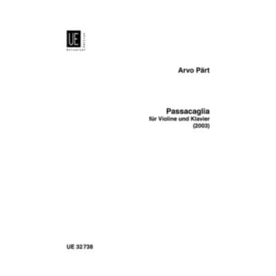 PART A. - PASSACAGLIA - VIOLON ET PIANO