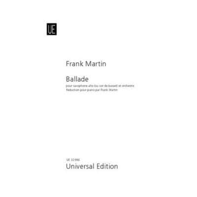 UNIVERSAL EDITION MARTIN FRANCK - BALLADE - SAXOPHONE ALTO