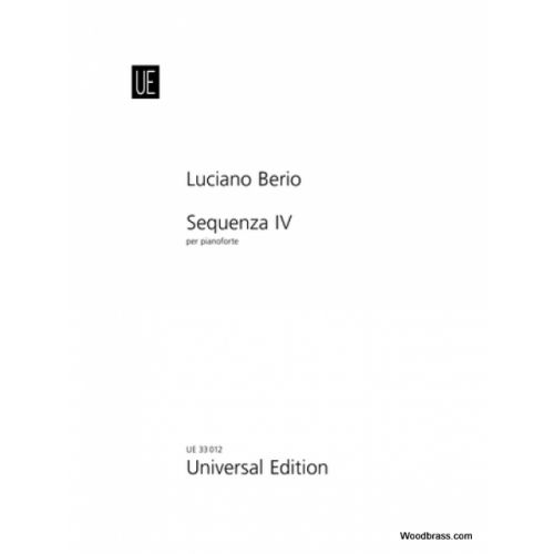 UNIVERSAL EDITION BERIO L. - SEQUENZA IV - PIANO