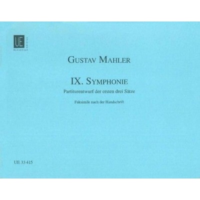 MAHLER GUSTAV - SYMPHONIE N°9 - SCORE FACSIMILE DU MANUSCRIT 