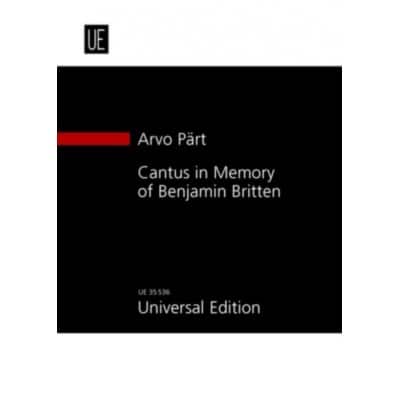 PART A. - CANTUS IN MEMORY OF BENJAMIN BRITTEN - CONDUCTEUR 