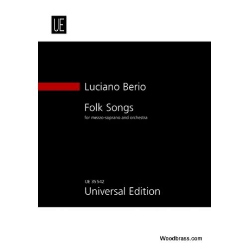 UNIVERSAL EDITION Berio Luciano - Folk Songs