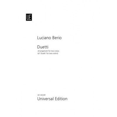 BERIO LUCIANO - DUETTI - 2 ALTOS