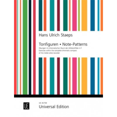 UNIVERSAL EDITION STAEPS H.U. - TONFIGUREN - TREBLE RECORDER