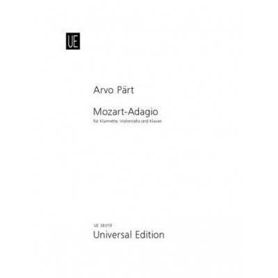 UNIVERSAL EDITION Pärt - Moz-Adagio - Clarinette, Violonvioloncelle Et Piano