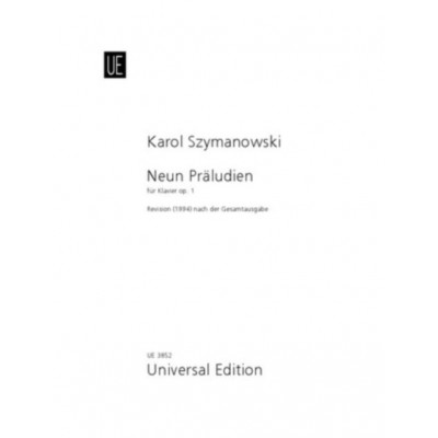 SZYMANOWSKI KAROL - 9 PRELUDES OP.1 - PIANO
